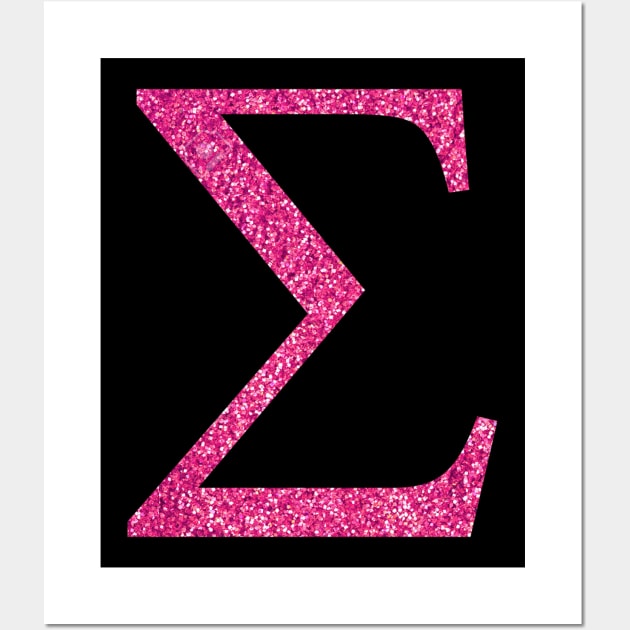 Pink Sigma Wall Art by lolosenese